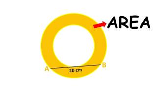 Find the Area of the Ring Without Knowing the Radii 🤯 