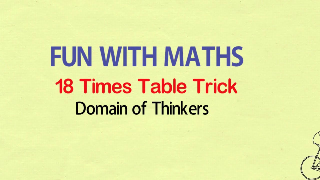 Learn 18 Times Multiplication Table | Easy and fast way to learn | Math ...