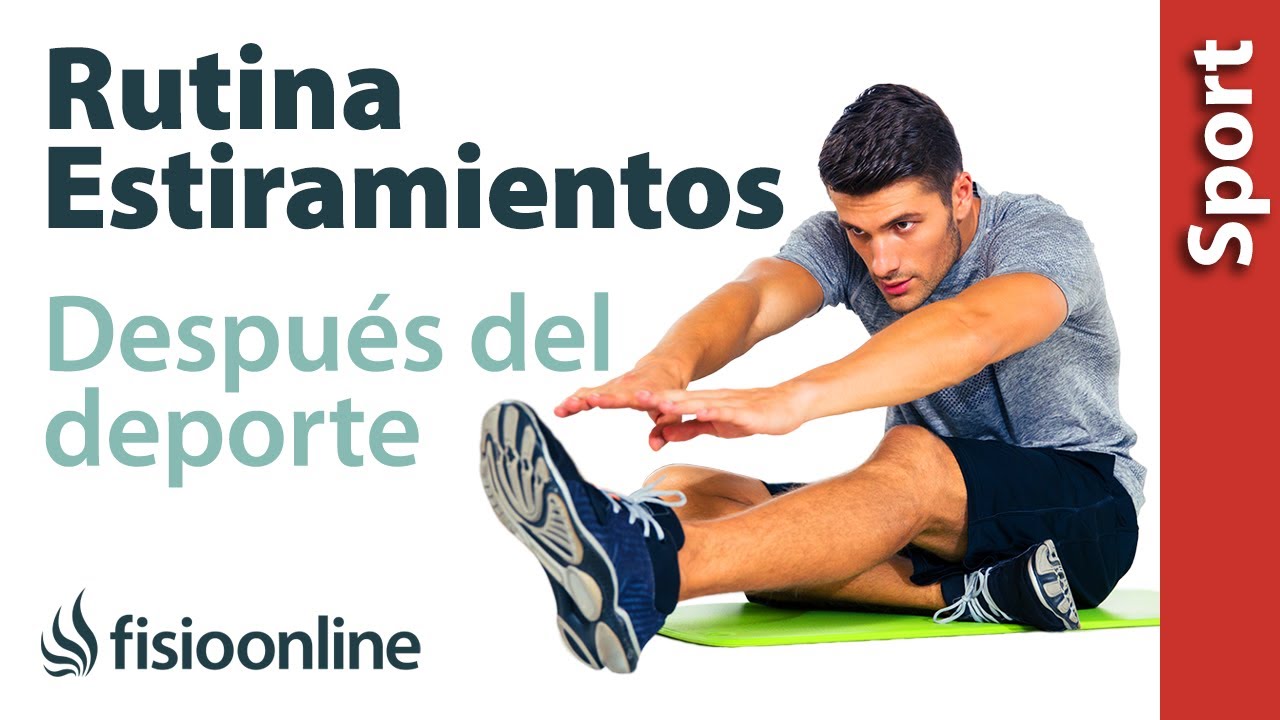 estiramientos del tren inferior de forma estática