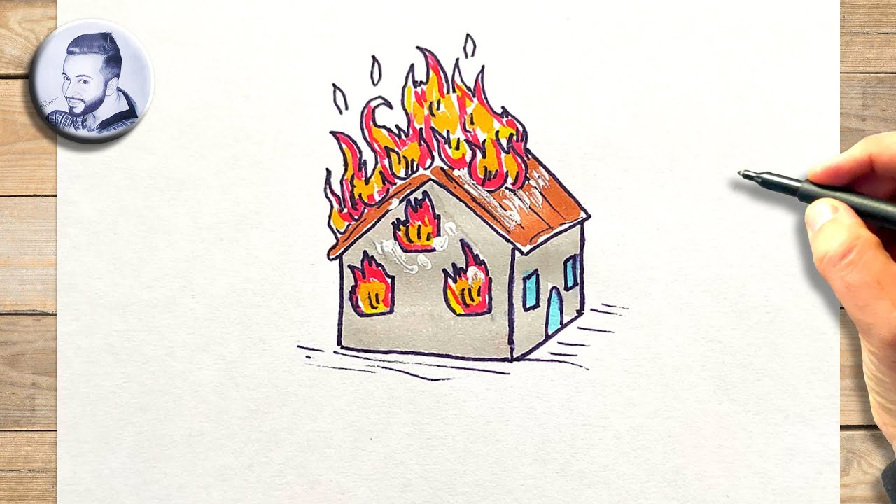 Comment Dessiner Une Maison En Feu