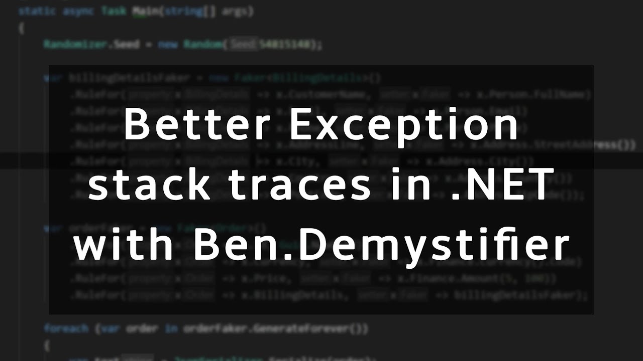 Net Stack Trace