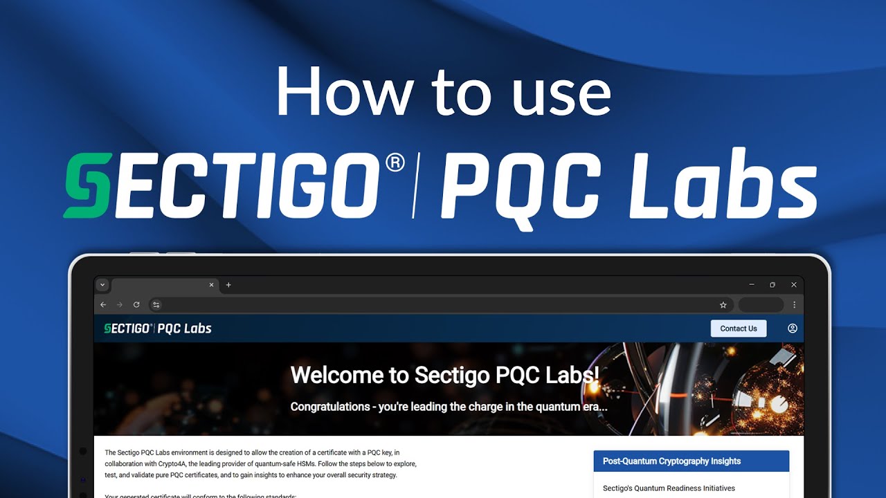 Post-quantum Cryptography Solutions (PQC) | Sectigo® Official