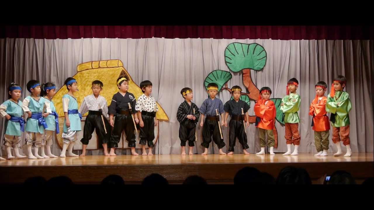 Mai's kindergarten play: Chikara-tarou (ちから太郎)