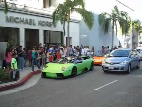 Supercar Party on Rodeo Drive 