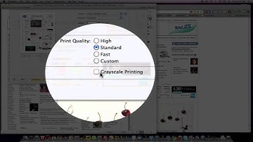 How to print black and white in chrome on a mac