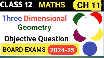 three dimensional geometry class 12 mcq @MATHSSIR2023
