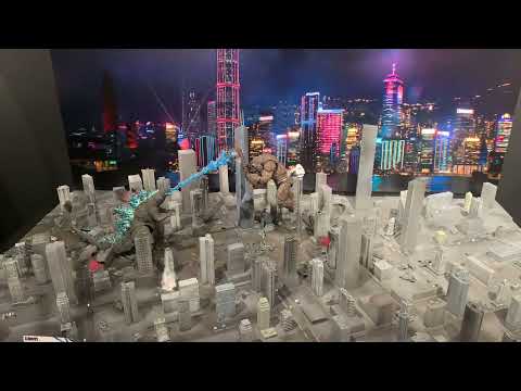 ゴジラvsコング ジオラマ S.H.MonsterArtsGODZILLA FROM GODZILLA VS. KONG（TAMASHII NATIONS TOKYO Diorama）