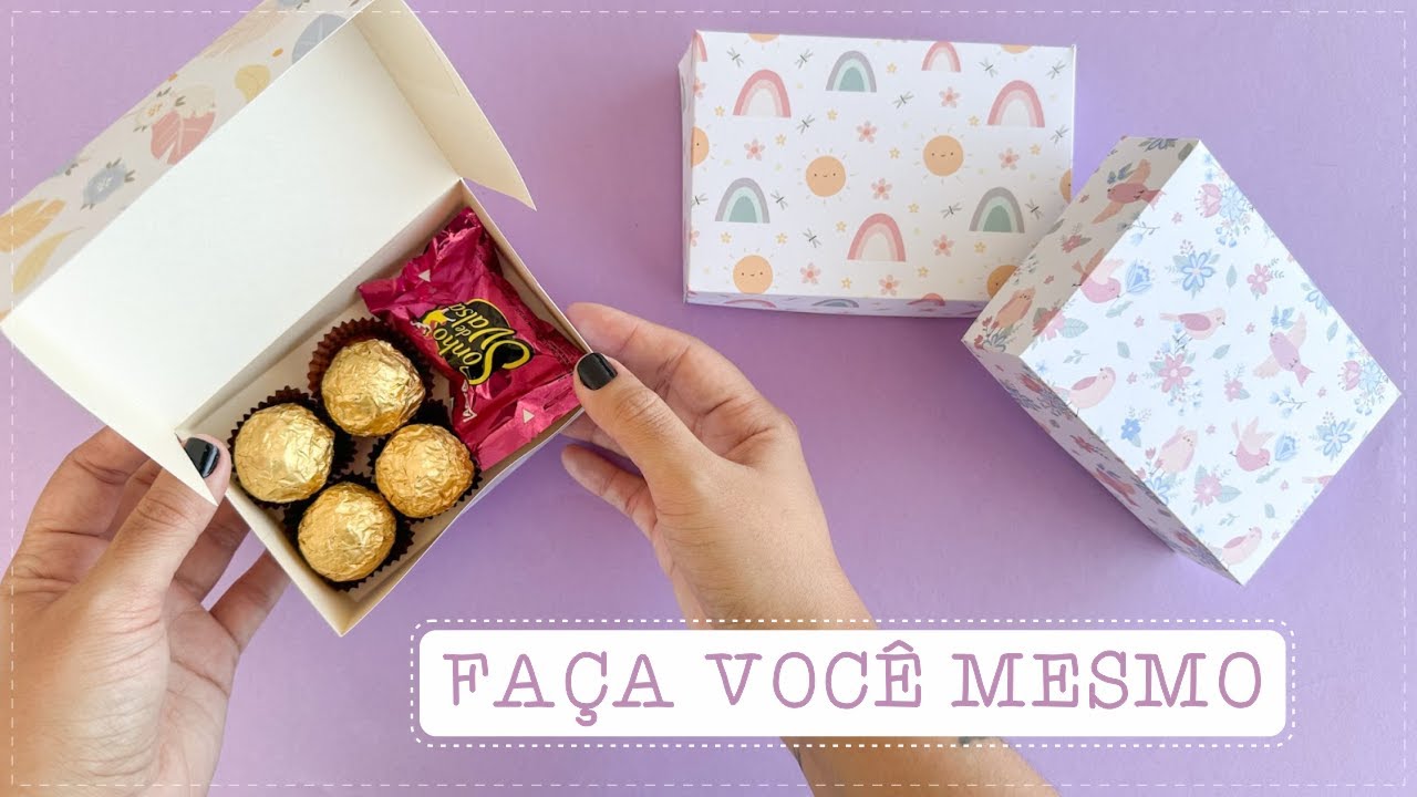 DIY - CAIXA DE PAPEL COM APENAS UMA FOLHA | COMO FAZER?