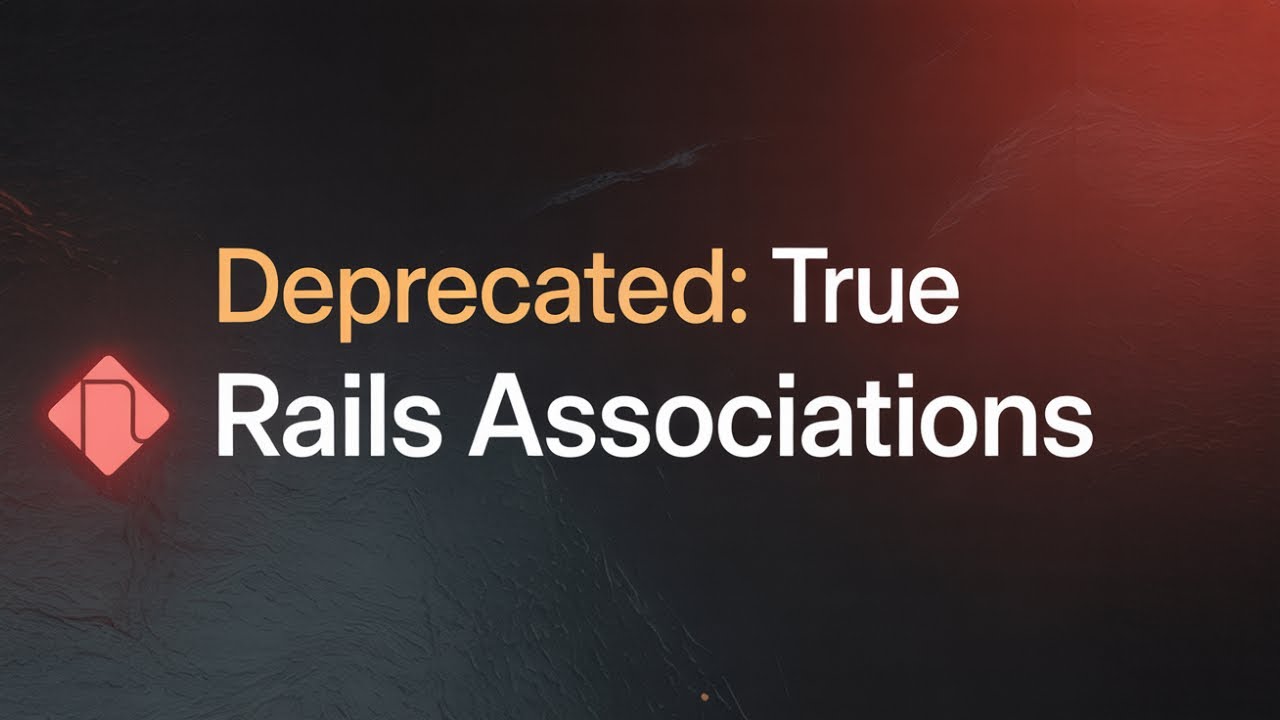 How to Safely Remove Associations in Rails with deprecated: true - YouTube