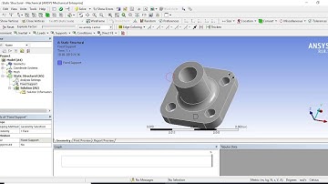 Static structural Analysis of Base Plate in ANSYS in Workbench