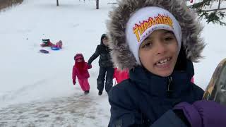 WE WENT SLEDDING!