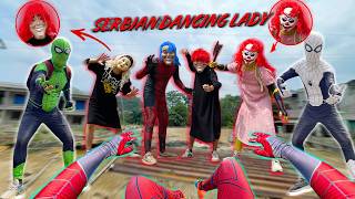 Pro 8 SPIDER-MAN vs Serbian LADY Dancing || Let's Play Hide and Seek in Abandoned Building !! (POV)