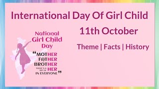 International Day Of Girl Child | 11th October | ten lines on Girl Child Day in English Update