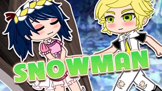 Snowman❄💦 mEmE💞 MARINETTE x Deku ( MLB x MHA/BNHA) 🎄Gacha Life & Gacha Club🌈 #Shorts