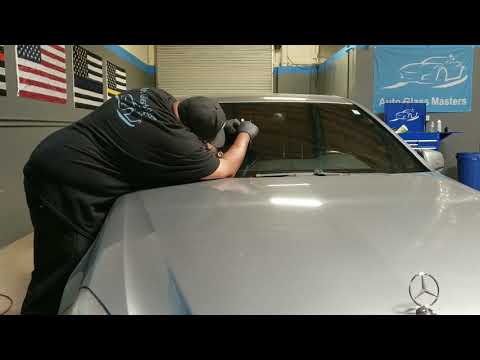 repairing a long windshield crack in 2 minutes