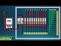 singele phase DB wiring diagram single phase meter wiring diagram  energy meter and MCB board