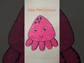 Cute Baby Octopus Easy Draw | How to draw Octopus #shortsviral #drawingforkids #drawing #artshorts