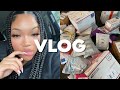 VLOG: I GOT KNOTLESS BRAIDS WITH CURLS + P.O BOX UNBOXING | Kirah Ominique
