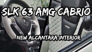 Mercedes Benz SLK 63 Cabrio │NEW ALCANTARA INTERIOR IN WHITE │BENDA - Interiors