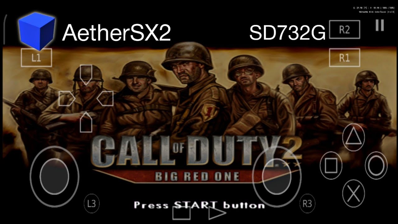 Call Of Duty 2 Big Red One PS2 Gameplay | Best PS2 Settings AetherSX2 ...