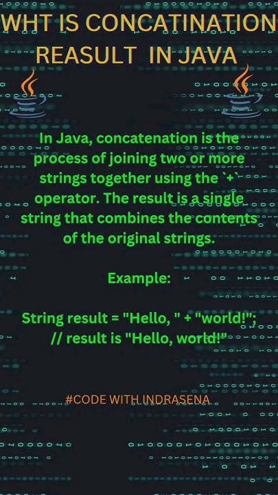 CONCATENATION RESULT in java?#cod #compilation #computer # ...