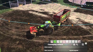 Farming Simulator 2015 - CoursePlay Issue Solved Mowing with Forge Wagon