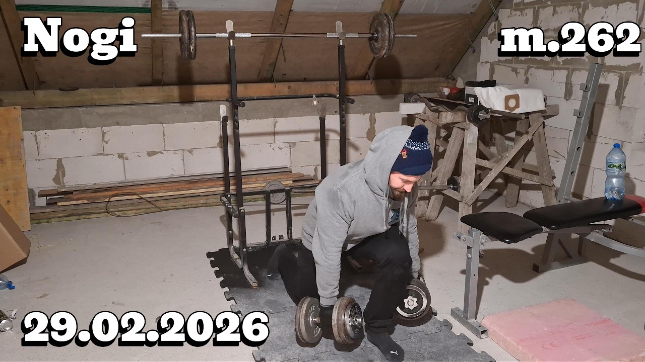 Znowu nieprzespana noc. Trening nóg