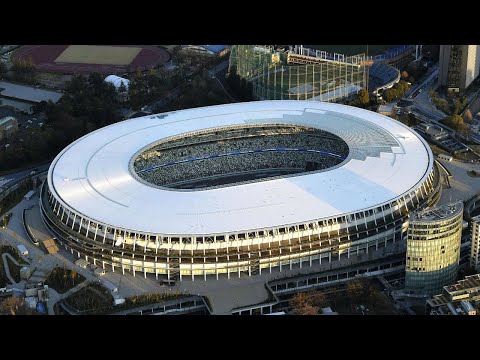 Live: View of Japan's National Stadium as Tokyo 2020 opens 东京奥运会主场馆外景