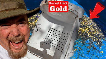 Find Placer GOLD with 2 Buckets and a Rain Gutter🏆🔩