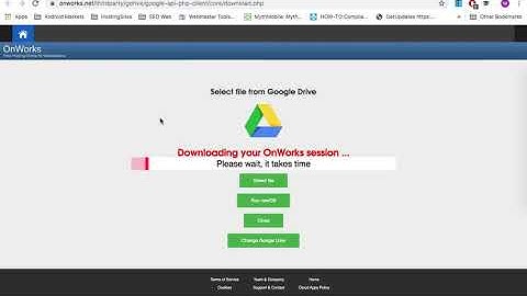 Ubuntu online opening OnWorks sessions from Google Drive