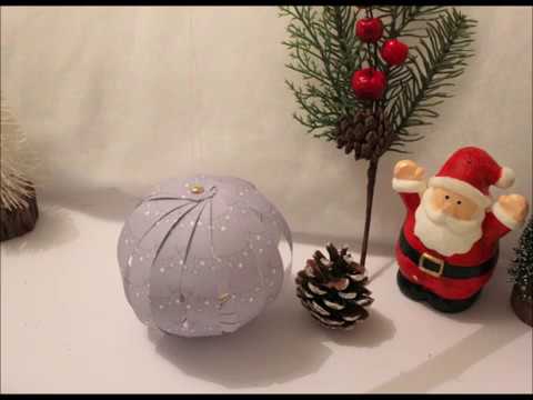 Diy Fabriquer Une Boule De Noël En Papier