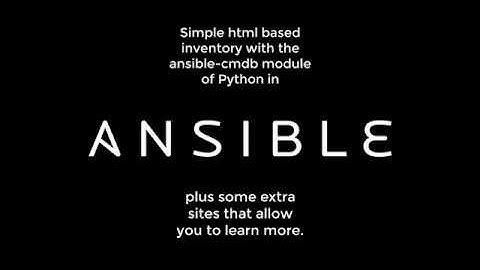 Ansible - Simple inventory with python, and some extra sites
