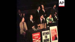 SYND 28-1-74 SCOTTISH MINERS RALLY IN EDINBURGH PROTEST