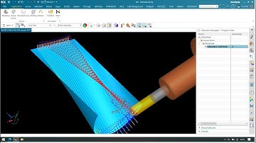Nx cam #45 Tool Axis Optimized to Drive    5AXIS