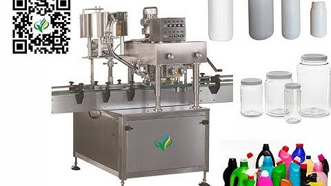 automatic round bottle inline screw capping machine straight automatic Spindle Capper system