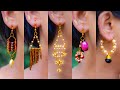 5 easy Pearl & Crystal Earring Design | DIY | 5 min Craft | Hand made jewelry | Art with Creativity