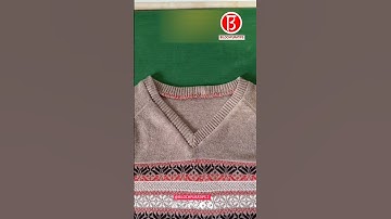 Tutorial over het veranderen van een coltrui naar een V-hals