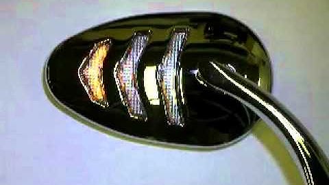 LED Sequential Motorcycle Turn Signal Mirrors
