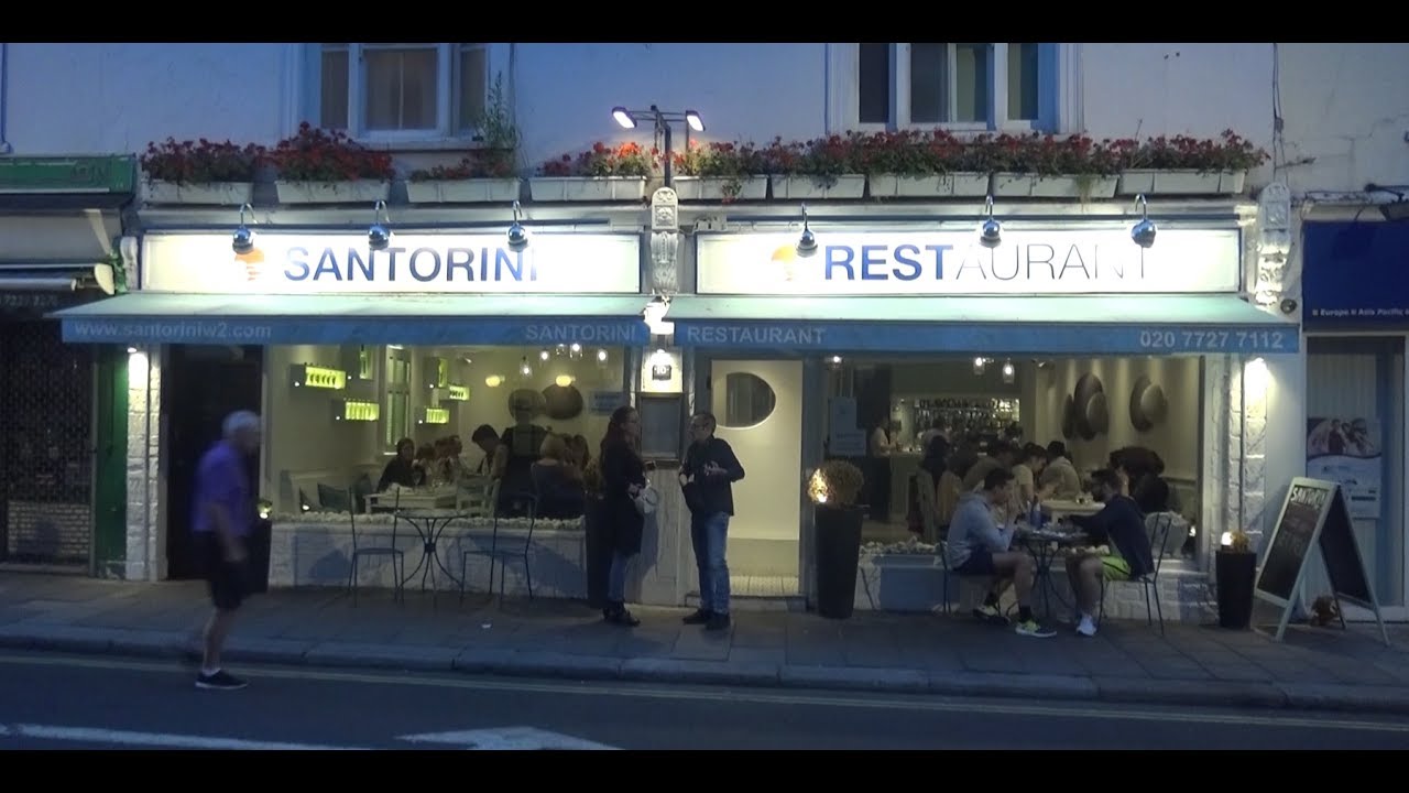 Santorini Restaurant London 15.7.17 Traditional Greek restaurant YouTube