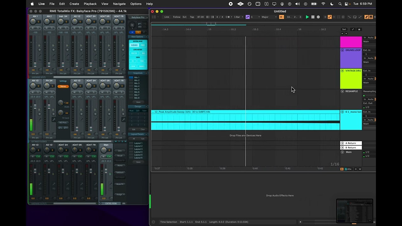 Test voice recording in QuickTime Player via built in macbook microphone.