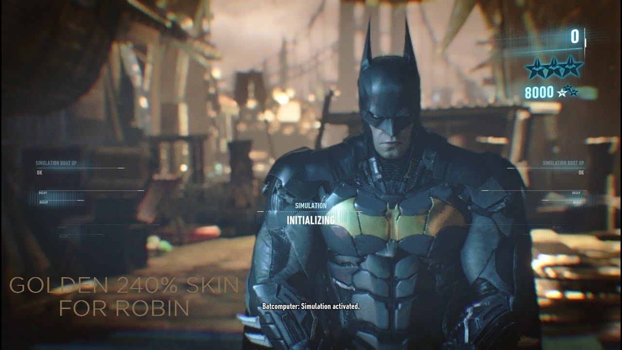 Batman: Arkham Knight - Golden 240% Skin for Robin - YouTube