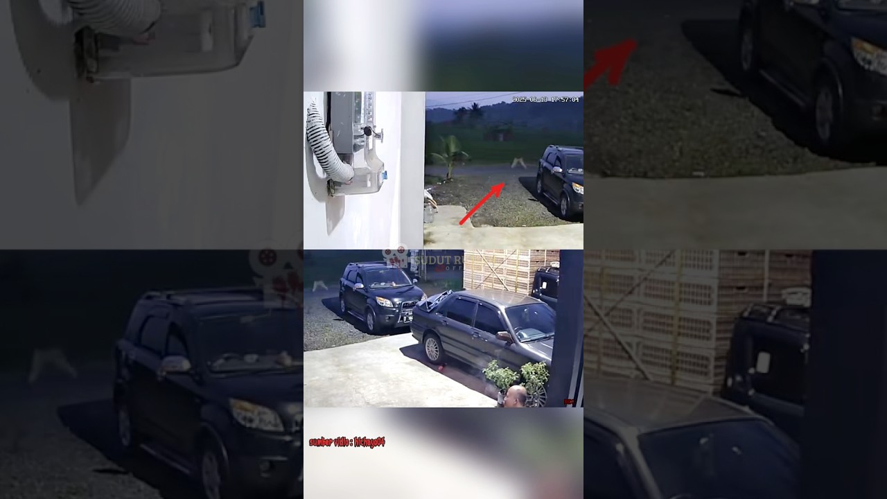 SOSOK BADAN TANPA K3P4L4 TEREKAM CCTV RUMAH😱