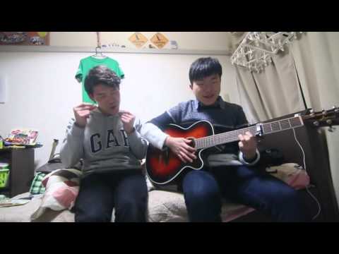 Korean guy sings "Sekai ni Hitotsu Dake no Hana" (世界に一つだけの花) in Kyoto