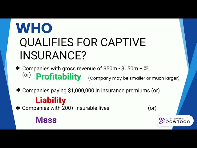 Captive Insurance in 60 Seconds!