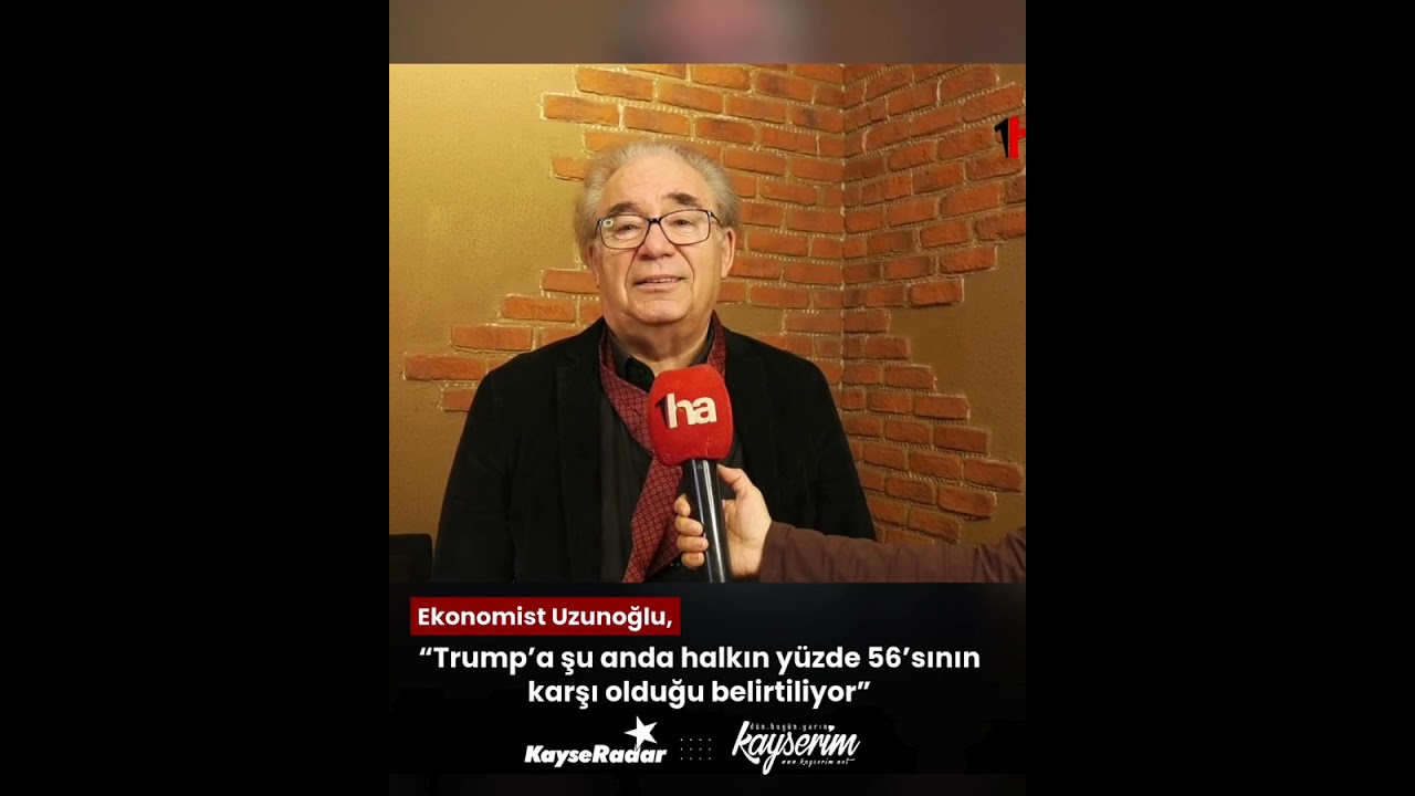 Ekonomist Uzunoğlu, “Trump’a şu anda halkın yüzde 56’sının karşı olduğu belirtiliyor”