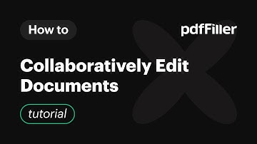 How to Collaboratively Edit a Document with Share on pdfFiller