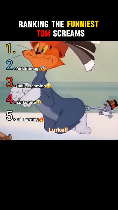 Top 5 Tom screams 😨😅 #funny #ranking #tom #tomandjerry #scream