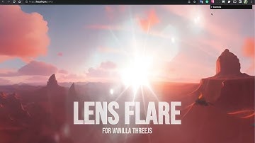 Threejs Lens Flare Vanilla Javascript