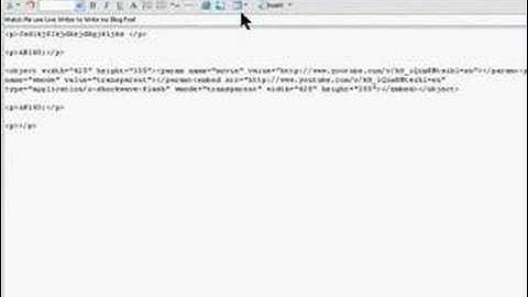 How to use Live Writer to add Videos to your Blog Posts