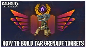 CODM ZOMBIES!Build 20 Tar Grenade Turrets in Undead Siege Matches!How To Build Tar Grenade Turrets !